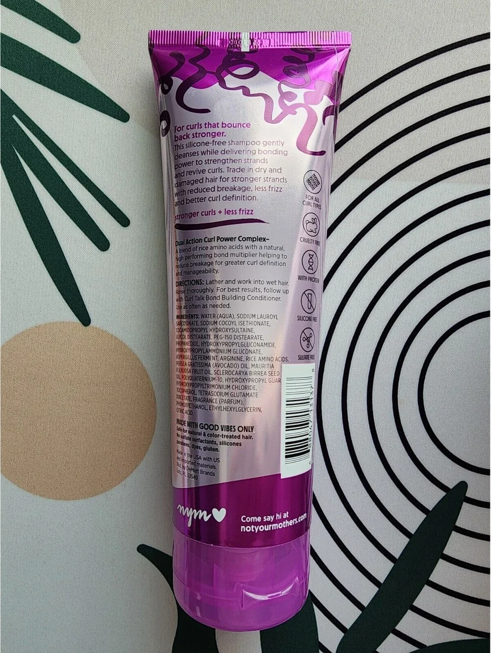Not Your Mother's Bond Building Curl Talk Shampoo for Stronger Curls 8 oz